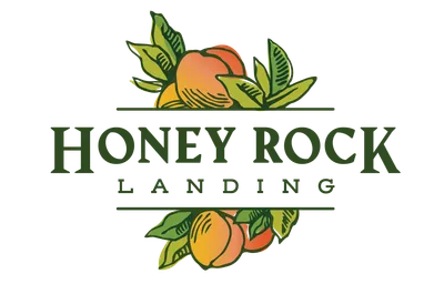 Logo of Honeyrock Landing, an agritourism farm in western Colorado featuring orchards and cave suites for a boutique hotel experience.